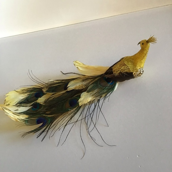 FINAL SALE Peacock Holiday Christmas Tree Home Decor - Picture 2 of 5